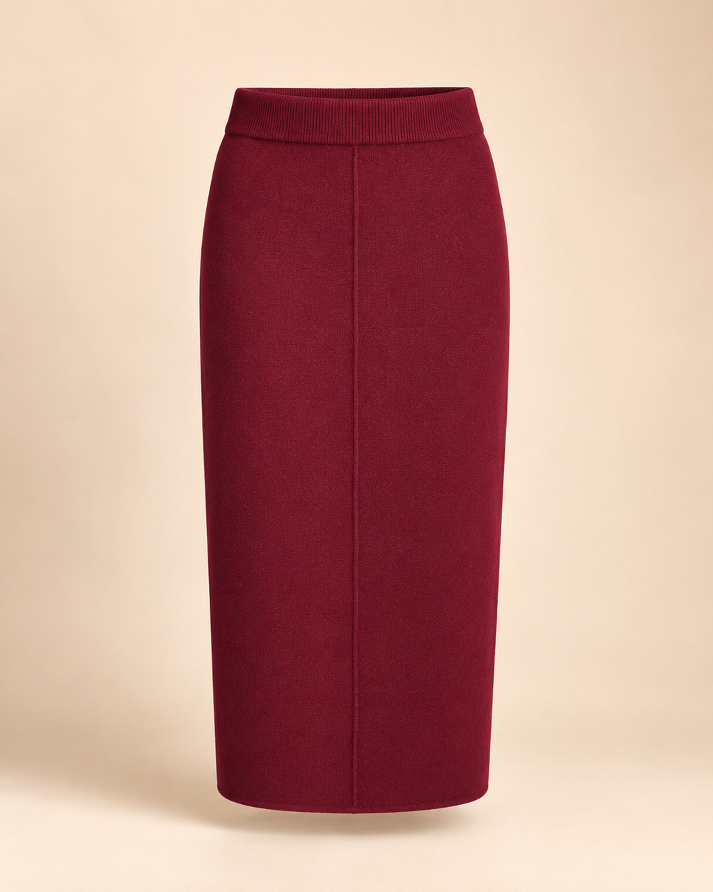 ensemble midi bordeaux — Maille ajustée