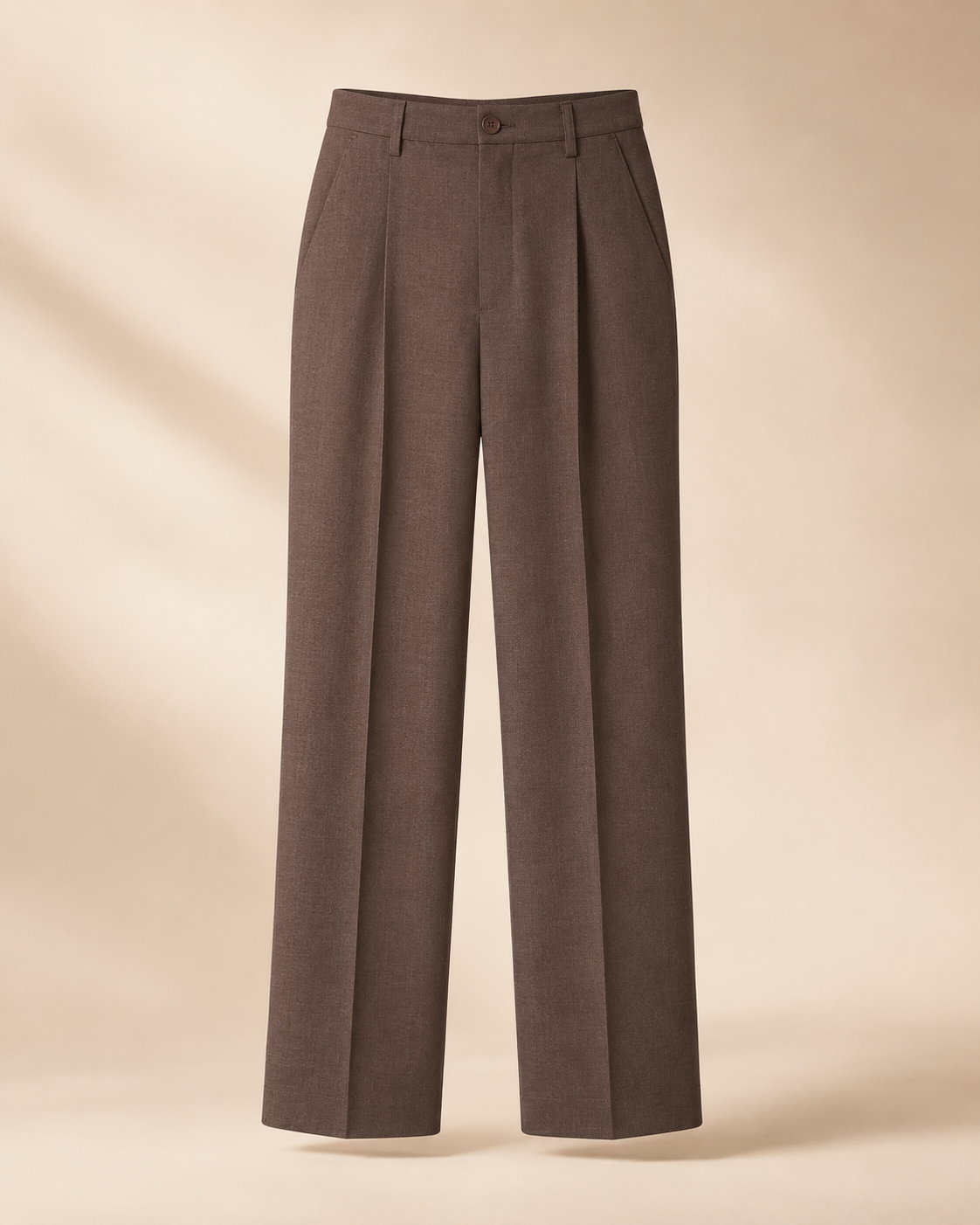 Pantalon tailleur wide leg — Marron Taupe