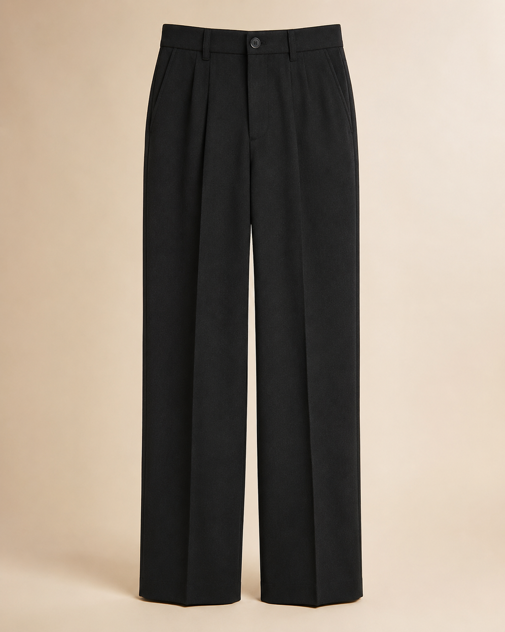 Pantalon tailleur wide leg — Noir Élégance