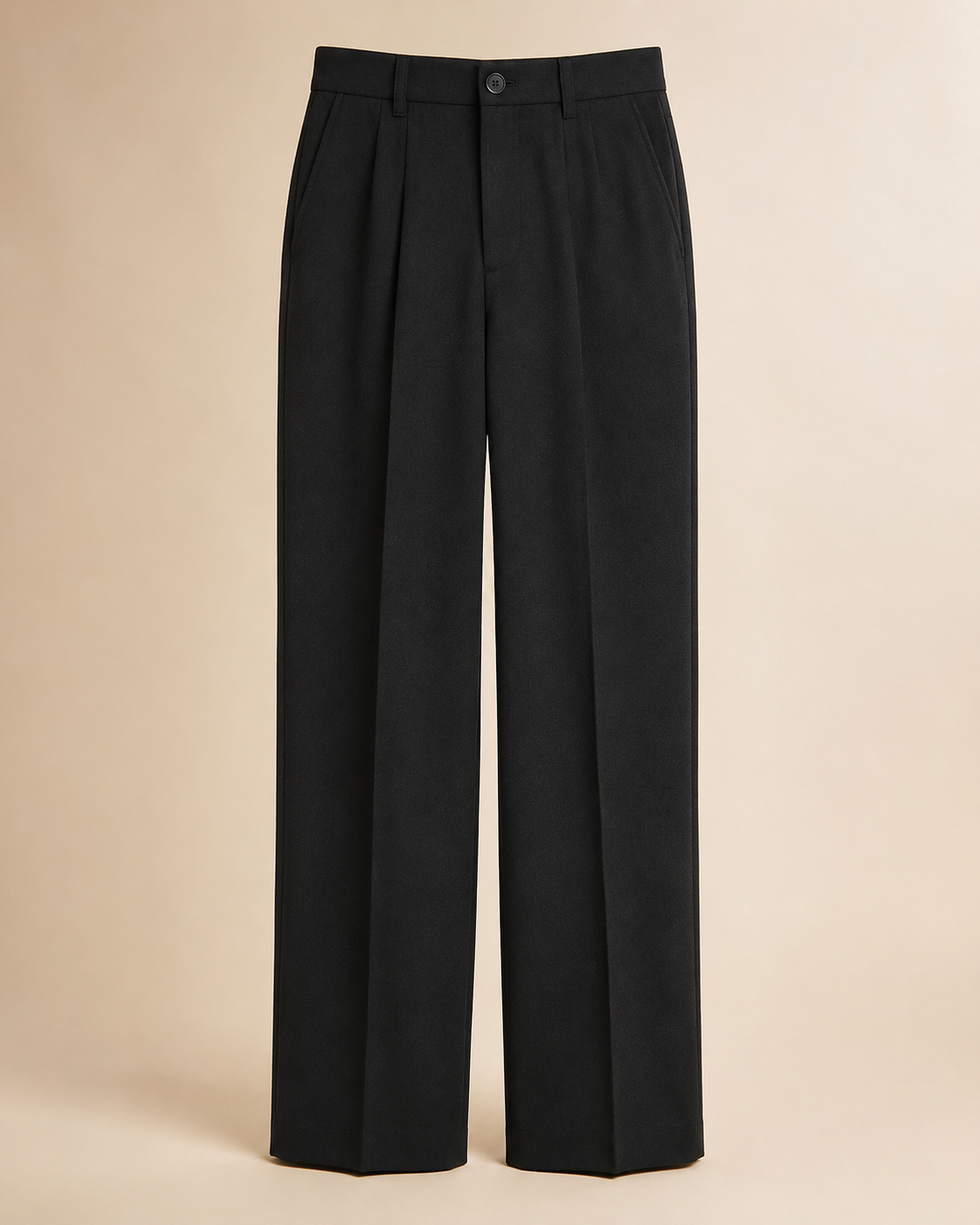 Pantalon tailleur wide leg — Noir Élégance